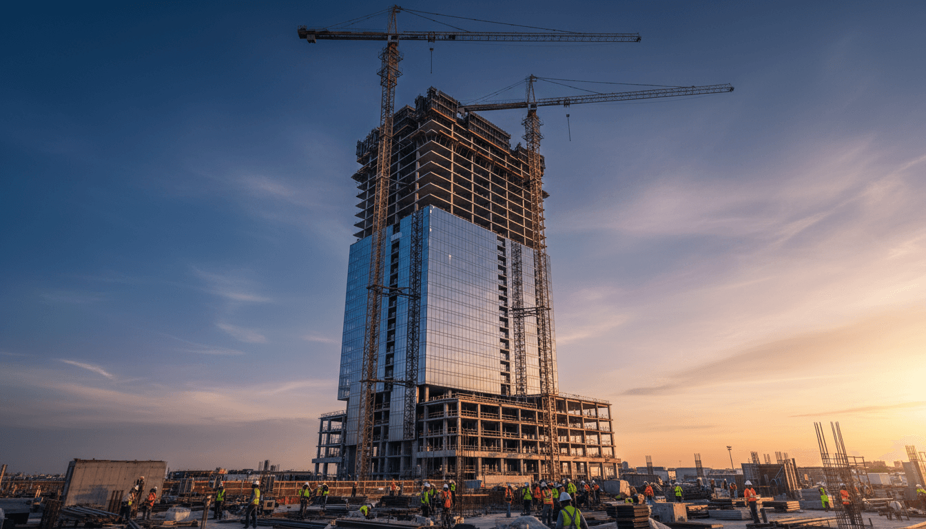 Chanen Construction commercial building project under construction